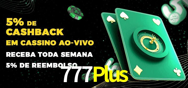 Promoções do cassino ao Vivo 777Plus